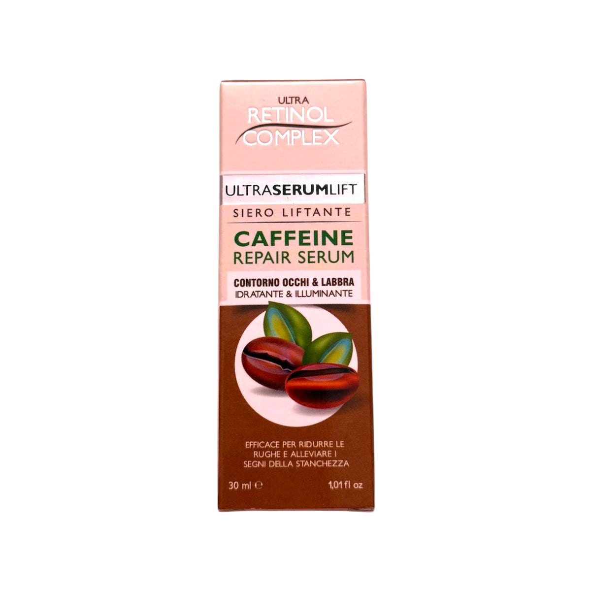Siero Viso Contorno Occhi e Labbra Alla Caffeina Idratante e Illuminante Retinol Complex