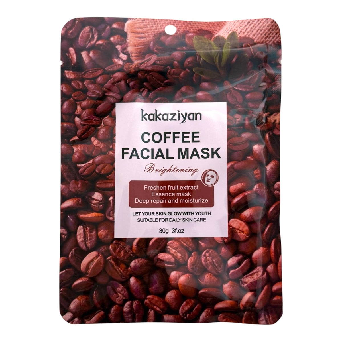Maschera Viso Idratante e Illuminante Al Caffè