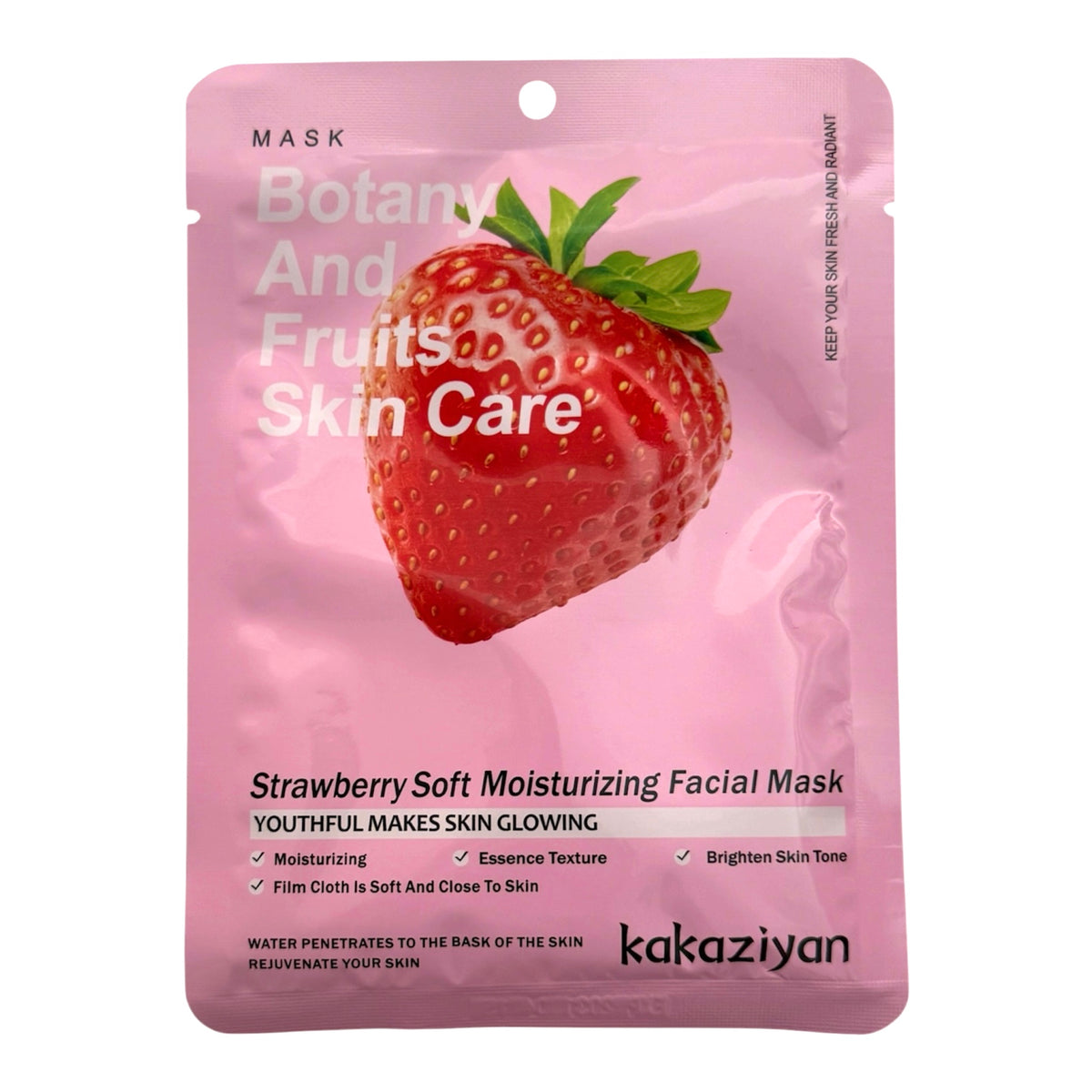 Maschera Viso Idratante e Illuminante Alla Fragola