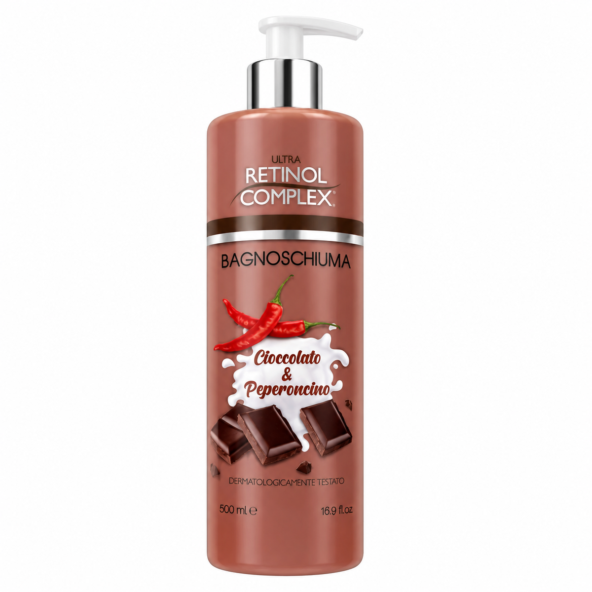 Bagnoschiuma Cioccolato e Peperoncino Retinol Complex