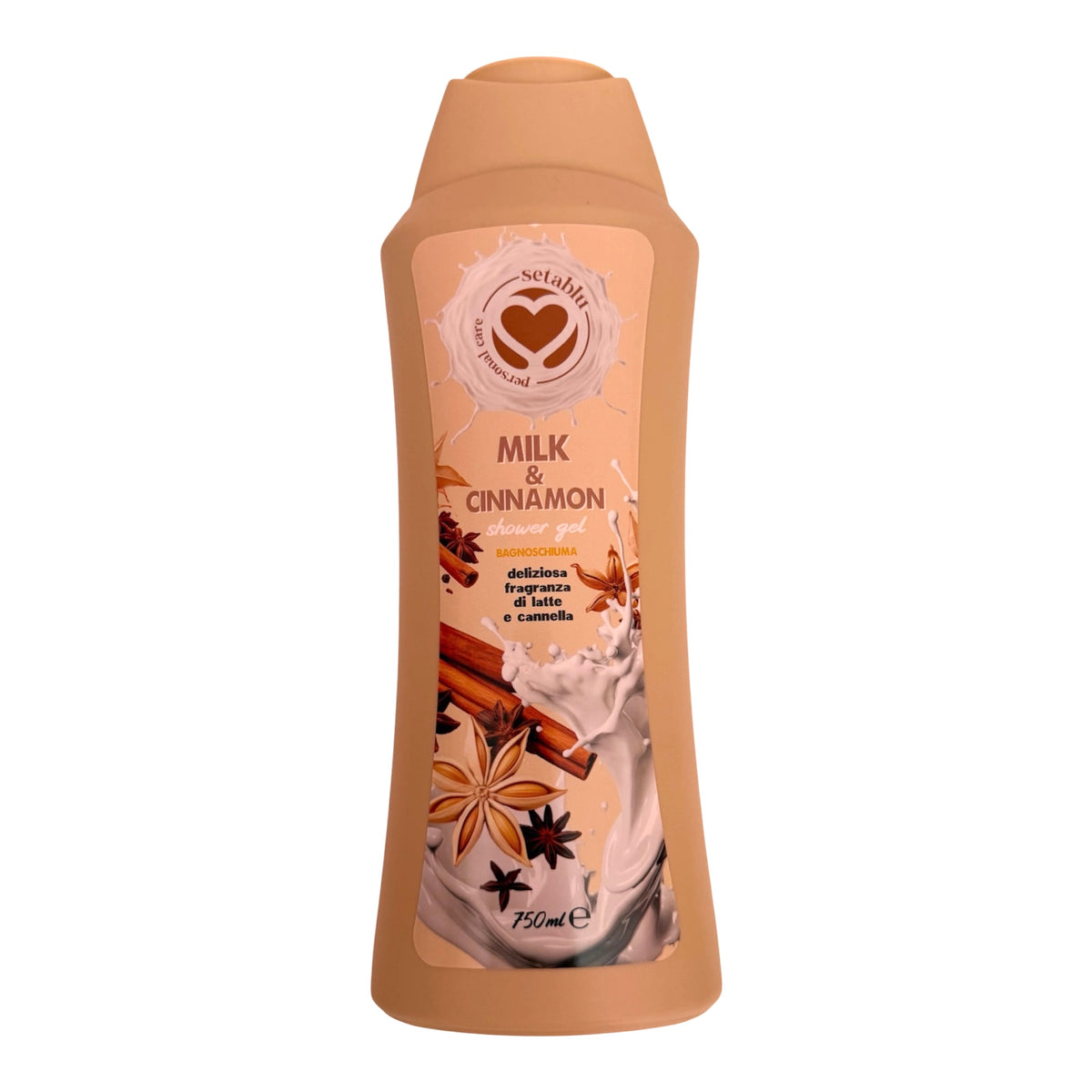 Bagnoschiuma Seta Blu Latte e Cannella 750ml