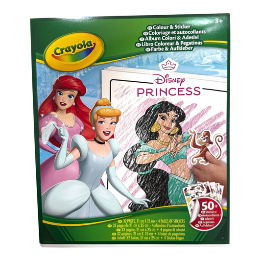 Set Da Colorare Principesse Disney + 50 Stickers