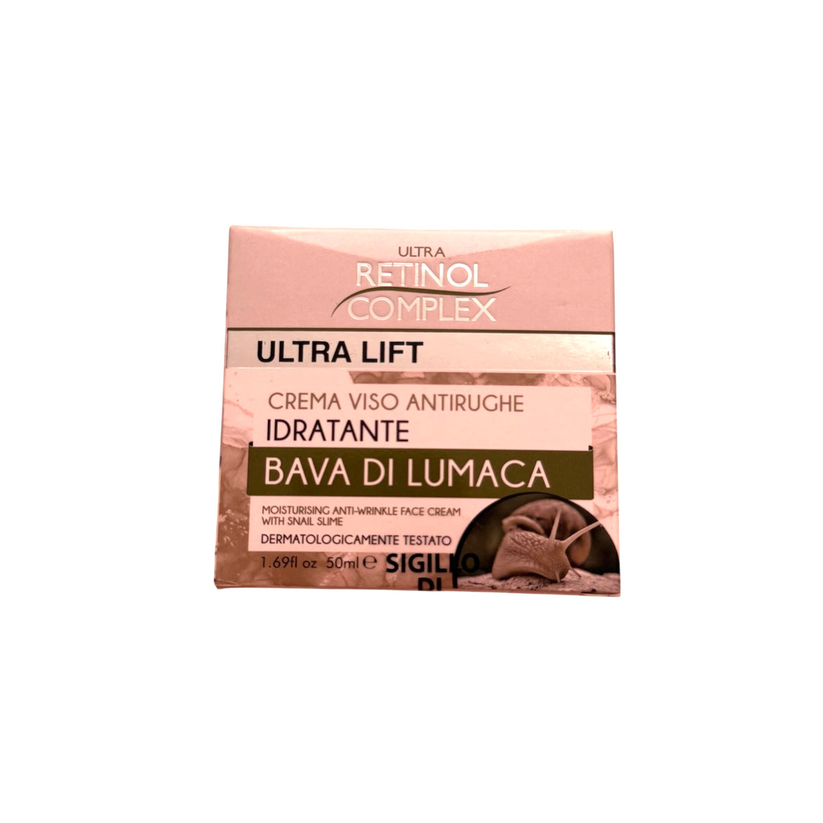 Crema Viso Antirughe Idratante Con Bava Di Lumaca Retinol Complex 50ml