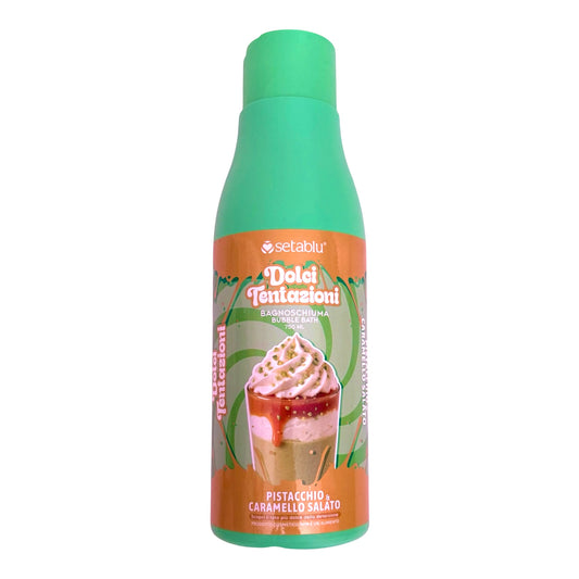 Bagnoschiuma Seta Blu Dolci Tentazioni Pistacchio e Caramello Salato 750ml