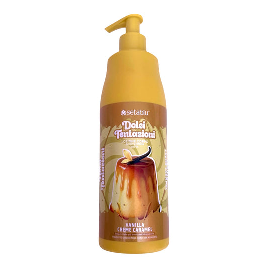 Crema Corpo Seta Blu Dolci Tentazioni Vaniglia Creme Caramel 500ml