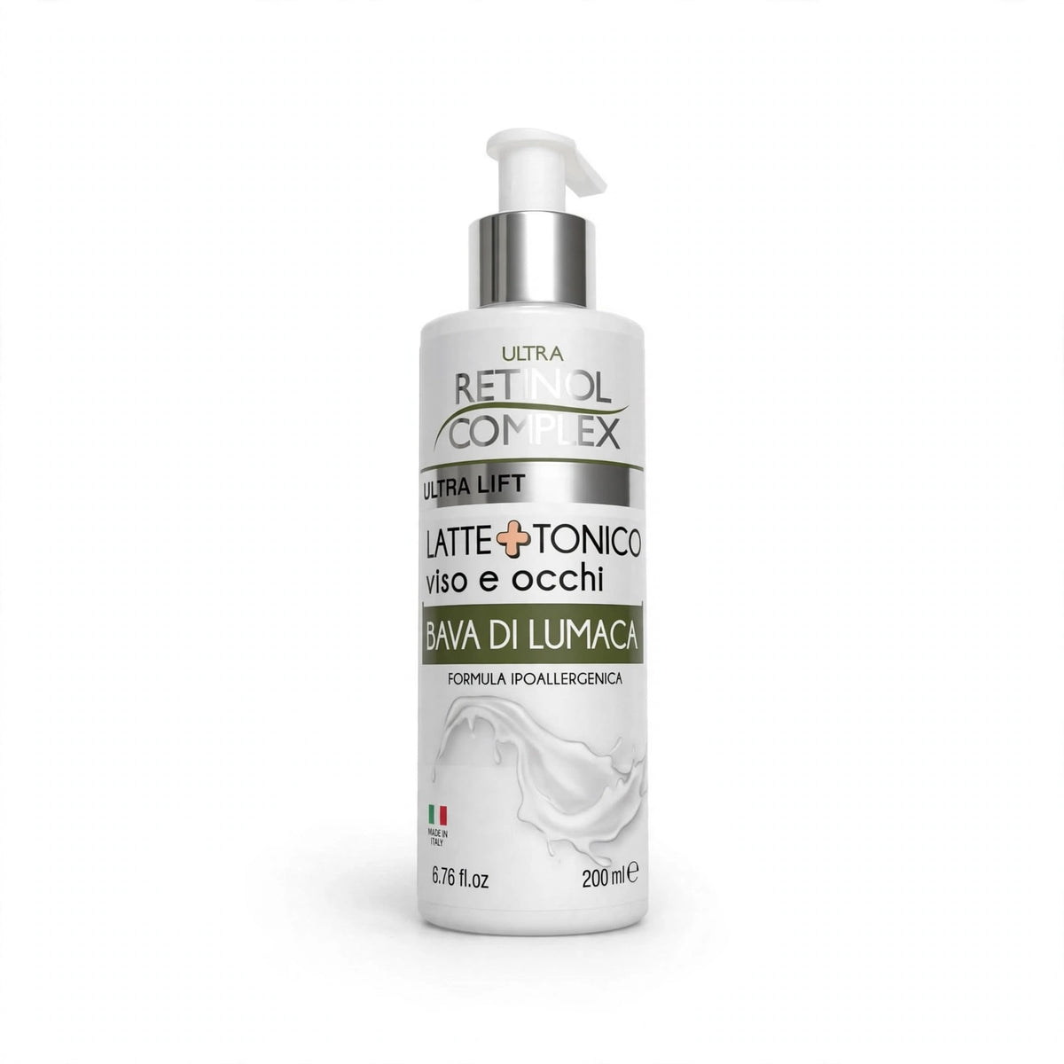 Latte+Tonico Viso E Occhi Con Bava Di Lumaca Retinol Complex 200ml