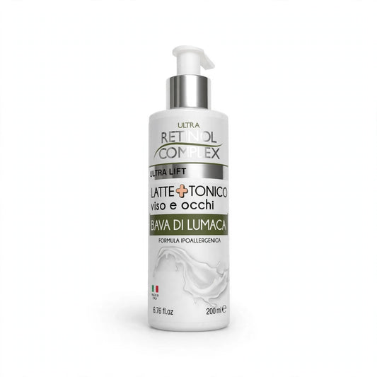 Latte+Tonico Viso E Occhi Con Bava Di Lumaca Retinol Complex 200ml