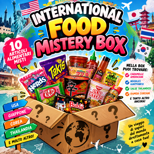 International Food Mistery Box 10 Pezzi