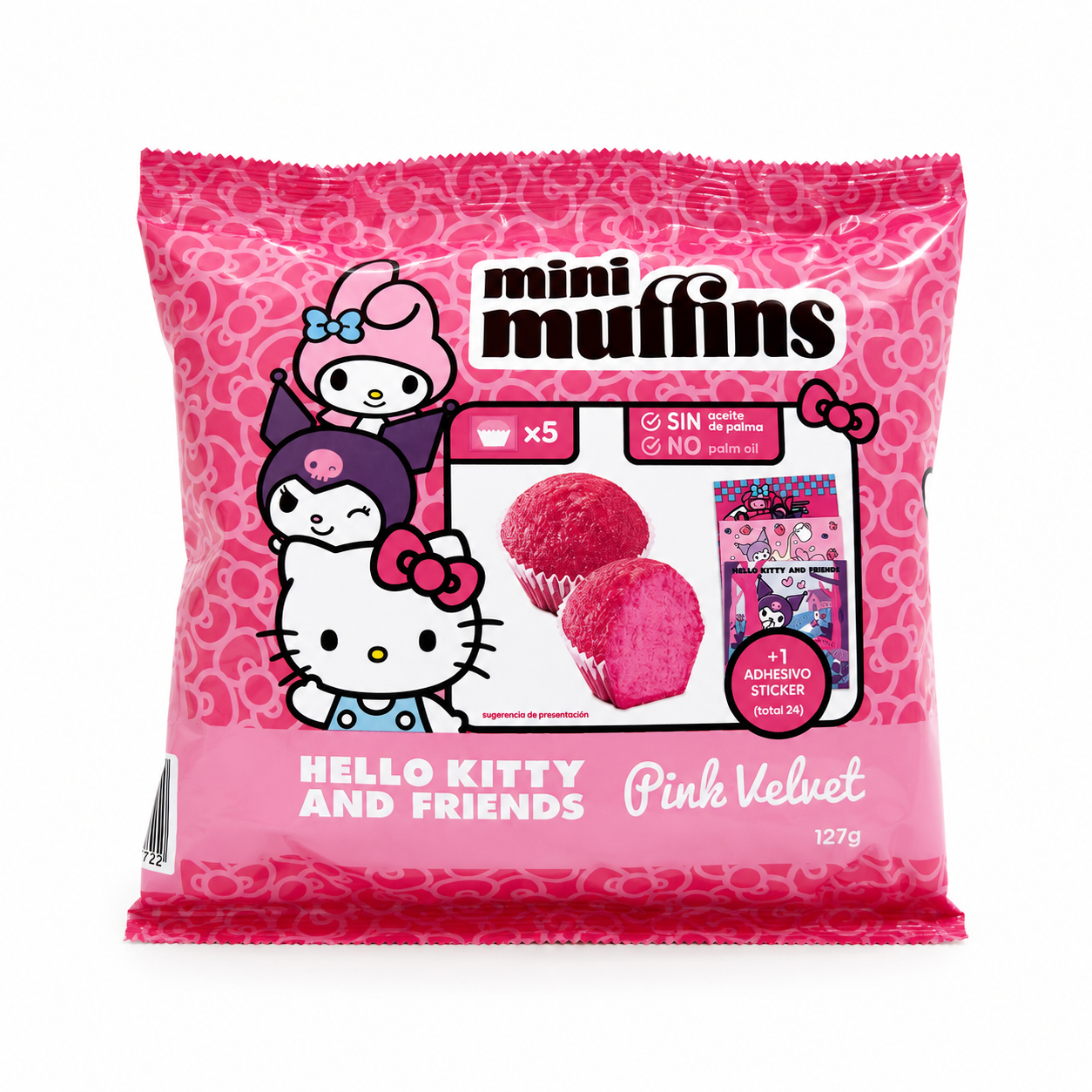 Hello Kitty Muffins Pink Velvet + Sticker