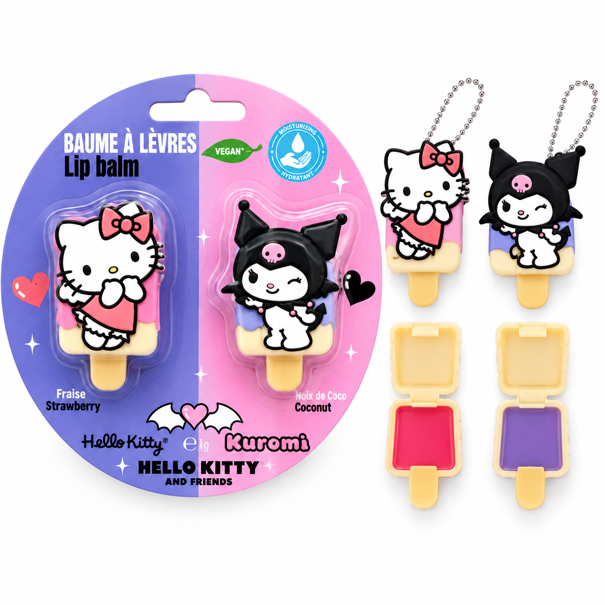 Lip Balm Duo Hello Kitty E Kuromi