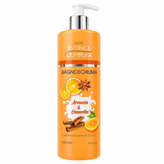 Bagnoschiuma Arancia e Cannella Retinol Complex